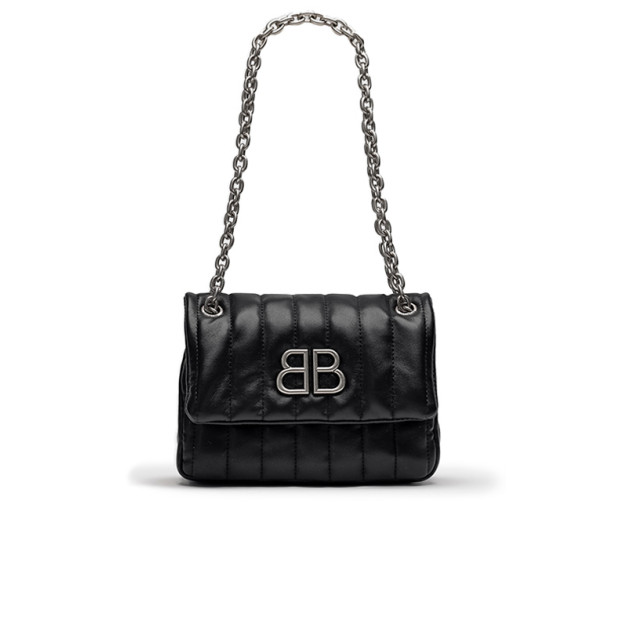 Monaco Mini Chain Bag Black Silver 5939369UFHC8860