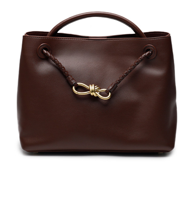 Сумка Bottega Veneta Andiamo Medium Leather Tote Bag in Brown 810214V4O98