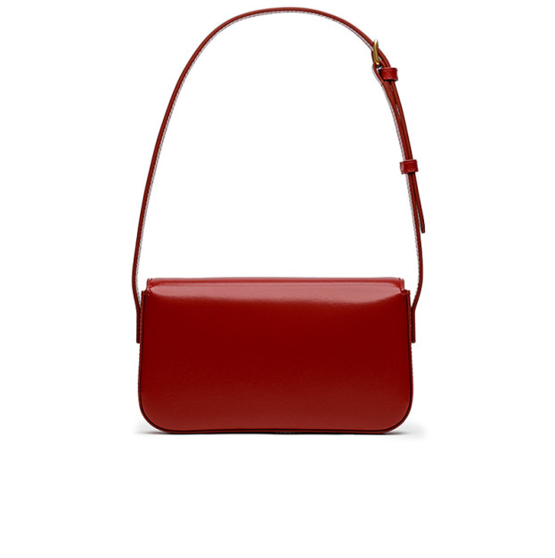 Celine Shoulder Bag Claude In Shiny Calfskin Burgundy 10N550CTD22SA