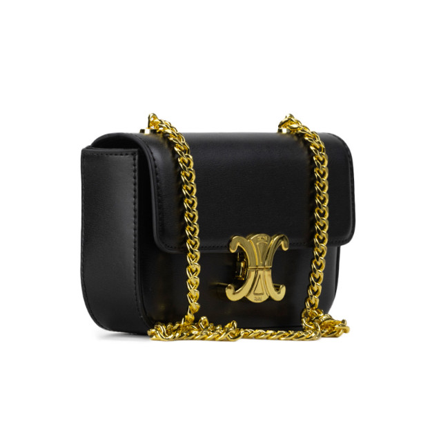 Сумка Celine Shoulder Bag Claude In Shiny Calfskin Black Gold 10N550CFF24SA