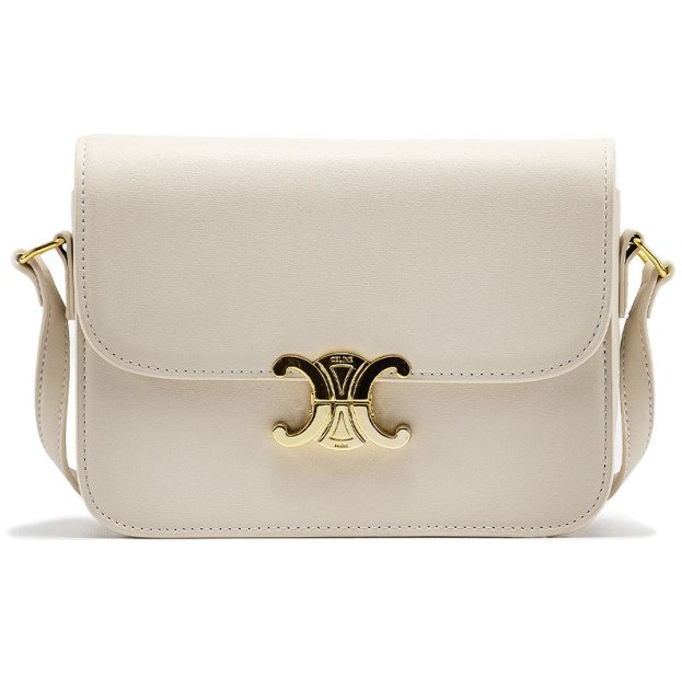 Сумка Celine Chain Shoulder Bag Claude In Shiny Calfskin Cream 115203BF610NO