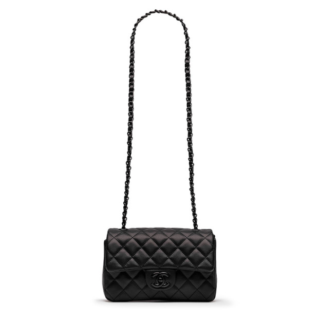Сумка Chanel Classic 1.55 Small Single Flap in Black F42634 B76887 BC997