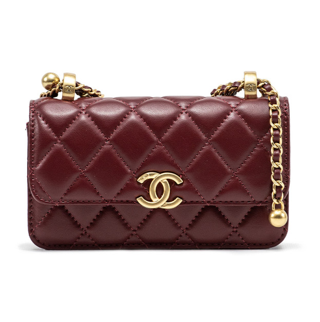Сумка Chanel Red Mini Perfect Fit Flap Bag Leather F82554 D75760 FD400