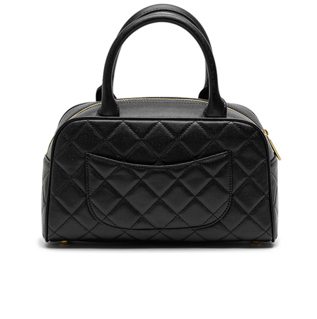 Сумка Vintage CC Quilted Caviar Bowling Bag Black F82554 F84856 WA458