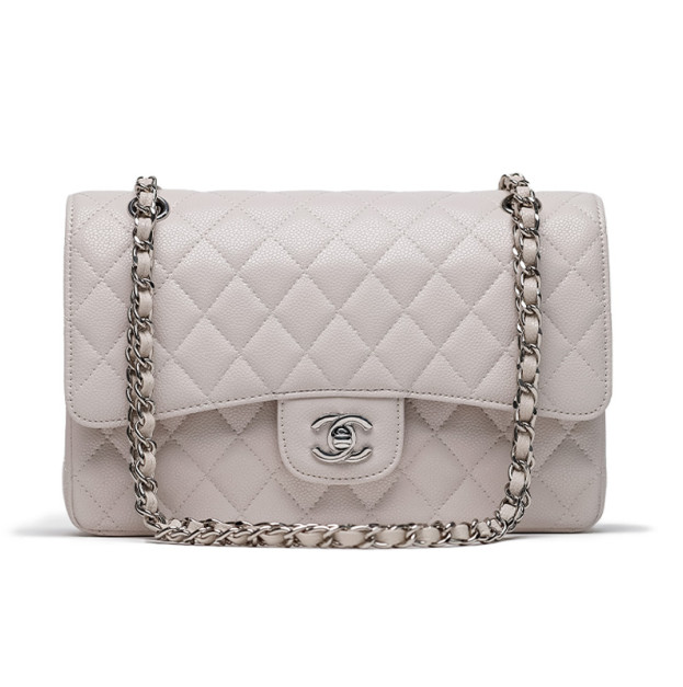 Сумка Classic 2.55 Medium Double Flap in White Silver F82554 D75452 CC900
