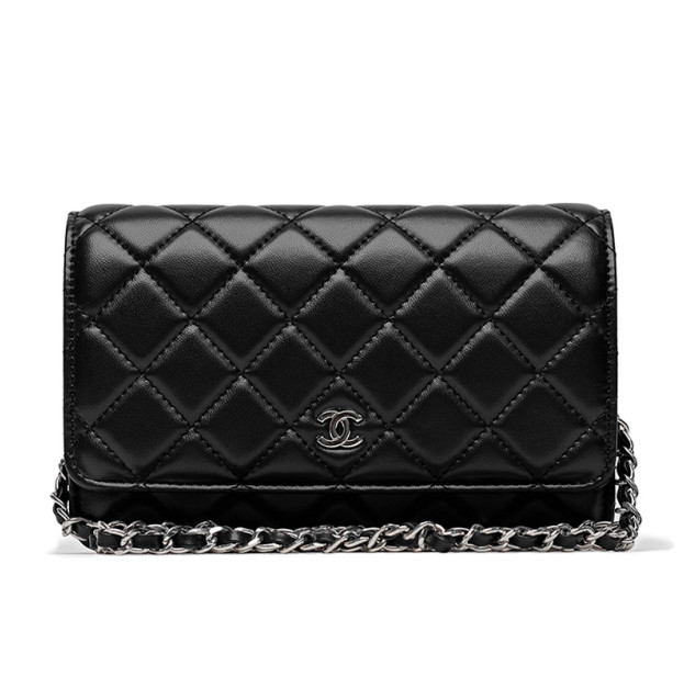 Сумка Classic Wallet on Chain Black Silver F82554 D75760 FD300