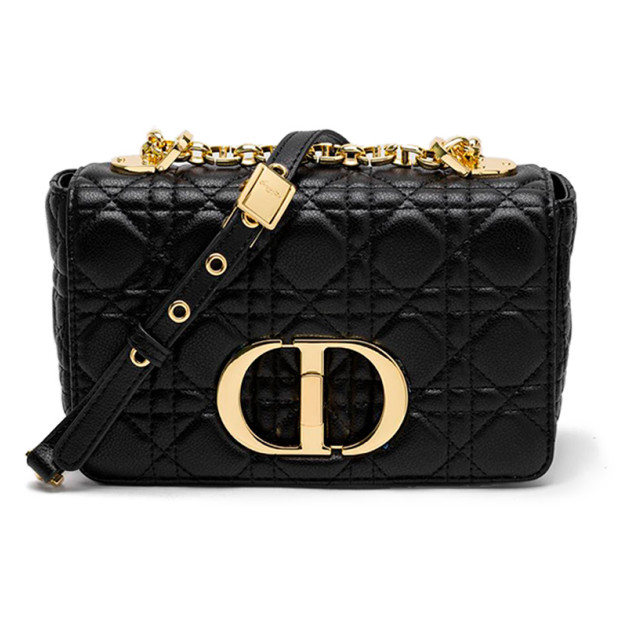 Сумка Christian Dior Small Dior Caro Bag Black Supple Cannage Calfski M9327ODFG-L250