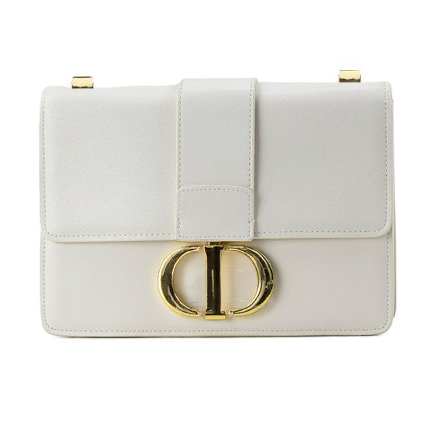 Dior 30 Montaigne Chain Bag White Dior Oblique Jacquard M2536EHSD-S650