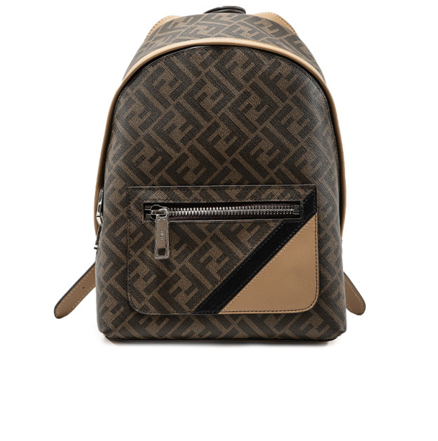 Рюкзак Chiodo Small Diagonal Brown FF Canvas Backpack 7VZ077A9XSF1IKC