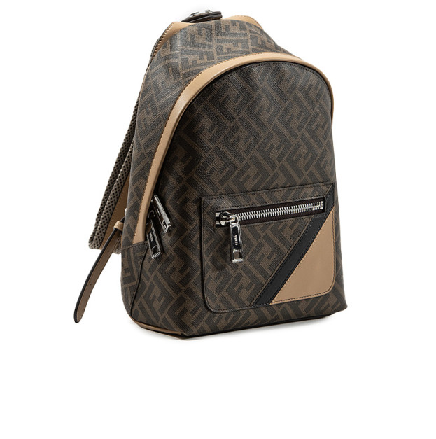 Рюкзак Chiodo Small Diagonal Brown FF Canvas Backpack 7VZ077A9XSF1IKC