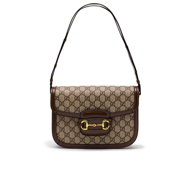 Сумка Horsebit 1955 Shoulder Bag Grey Brown 259635 21DTC 6390