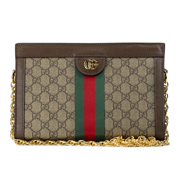 Сумка Ophidia Small Shoulder Bag Brown Beige 448514 MNMGR 2517