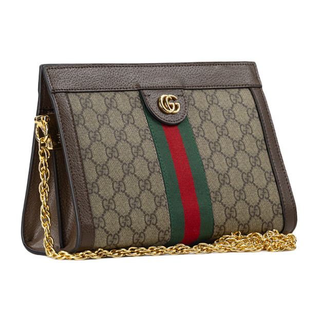 Сумка Ophidia Small Shoulder Bag Brown Beige 448514 MNMGR 2517