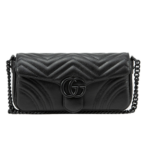 Сумка Marmont Medium Shoulder Bag Total Black 446744 AADBL 6207