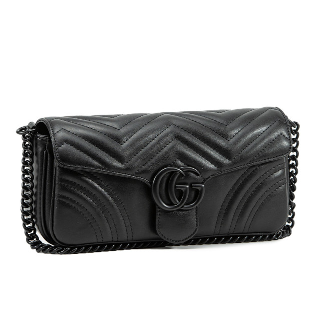 Сумка Marmont Medium Shoulder Bag Total Black 446744 AADBL 6207
