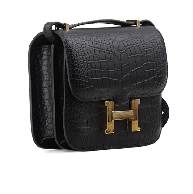 Сумка Constance 18 Epsom Calf Crocodile Black 947588