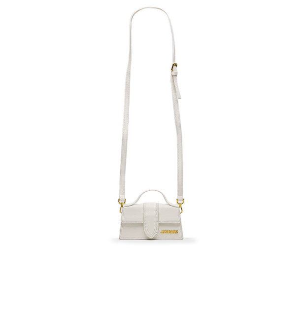 Jacquemus Le Bambino Small Handbag With Adjustable Crossbody White 234483M025422