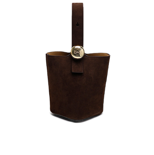 Сумка Mini Pebble Bucket Bag Brown Suede A779K70R80