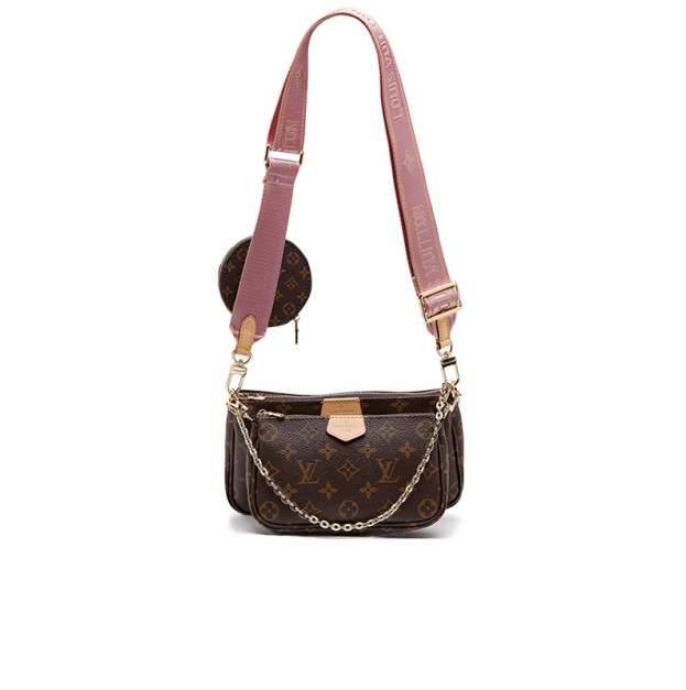 Сумка Multi Pochette Brown Pink 89580285