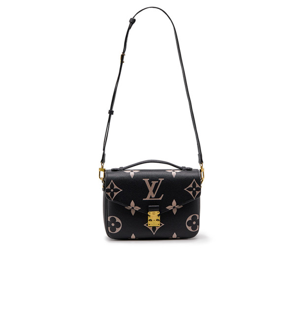 Louis Vuitton Pochette Métis Black & Beige Monogram Empreinte Giant Premium Bag 89746285