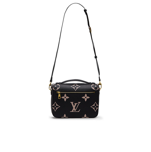 Louis Vuitton Pochette Métis Black & Beige Monogram Empreinte Giant Premium Bag 89746285