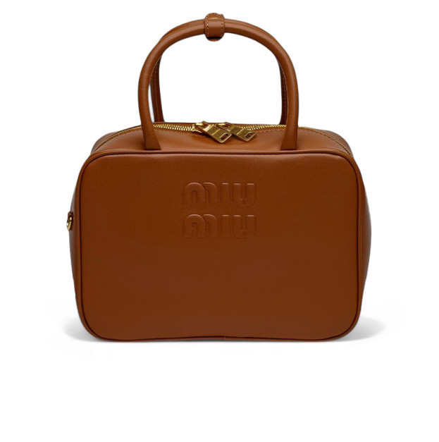 Leather Top-Handle Bag Brown 5BC125 A70 P6767 Y KIO