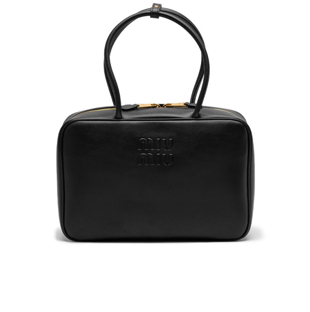 Сумка Miu Miu Black Leather Beau Top-Handle Bag 5BC125 E40 B5542 W SLE