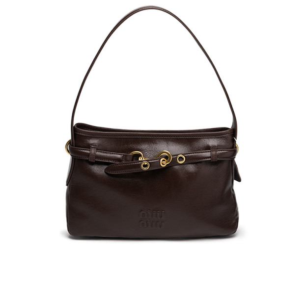 Сумка Miu Miu Aventure Nappa Leather Bag Chocolate 5BC200 X19 P5862 B YRH