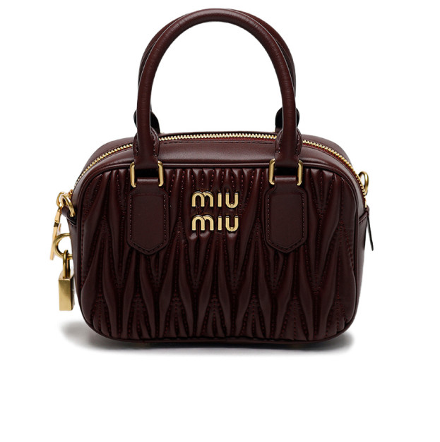 Сумка Miu Miu Arcadie Matelasse Nappa Leather Bag Burgundy 5BC200 V10 Y8890 N MAT