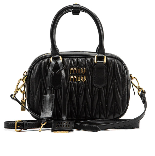 Сумка Miu Miu Arcadie Matelasse Nappa Leather Bag Black 5BC200 W50 I2013 V BLK