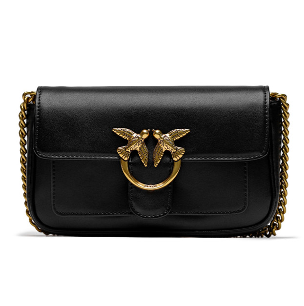 Сумка Love Bag Pocket Simply Black Antique Gold QP20DDR3U7