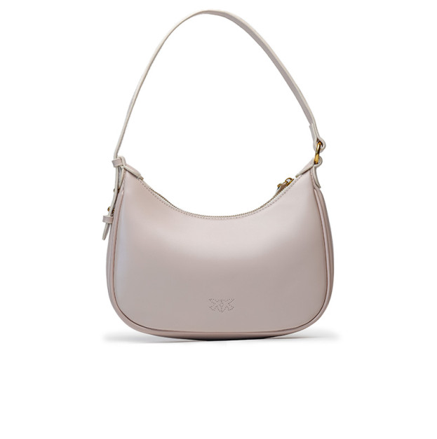 Сумка Pinko Half Moon Bag Simply Cream With Leather Buckle QP26SER5U8