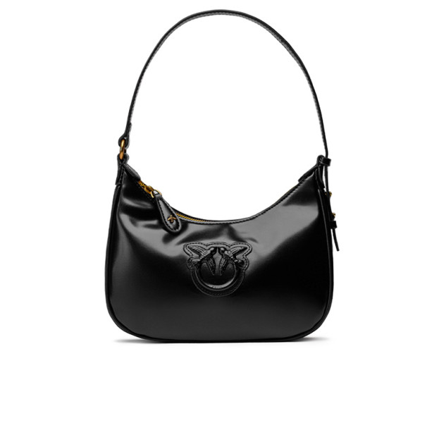 Сумка Half Moon Bag Simply Cream With Leather Black QP26BLK5U8