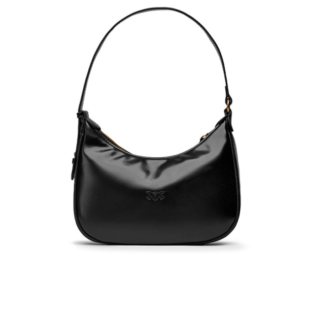 Сумка Half Moon Bag Simply Cream With Leather Black QP26BLK5U8