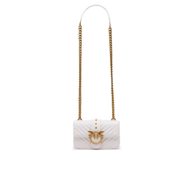 Сумка Mini Love Bag One Simply Puff White Gold QU20WHT7U2