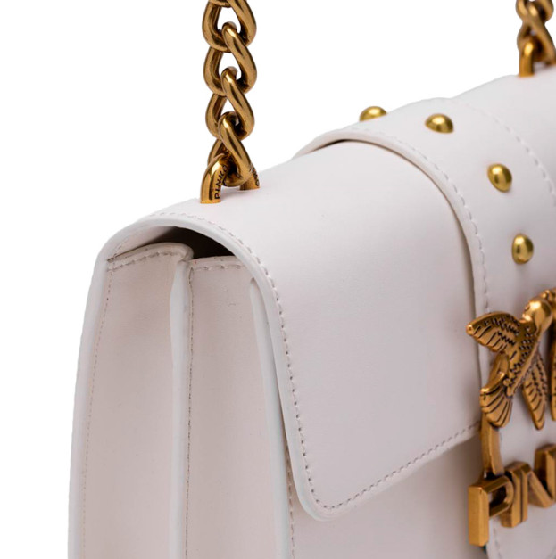 Сумка Mini Love Bag One Simply White Gold QU21WHT5T6