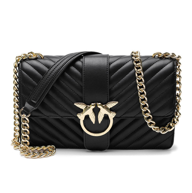 Сумка Classic Love Bag One Chevron Black Gold OP27BLK6O7