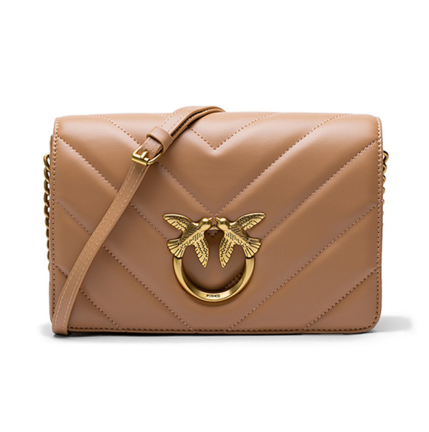 Сумка Large Love Bag Click Big Chevron Beige OP25BEI3U8