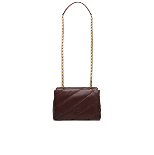 Сумка Pinko Big Love Bag Puff Maxi Quilt Burgundy Gold 100038A0F2L86Q