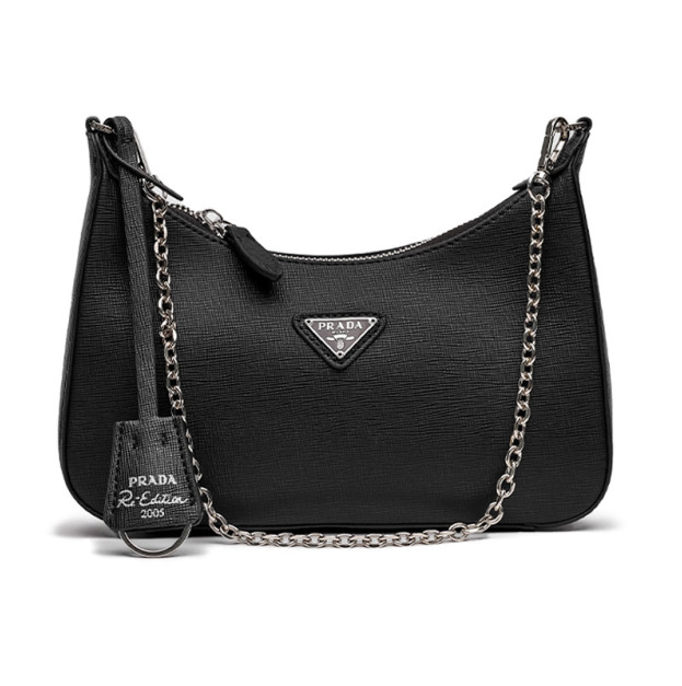 Сумка Prada Re-Edition 2005 Saffiano Leather Bag Black 1BH204-NZV-F0PCL-V-V3M