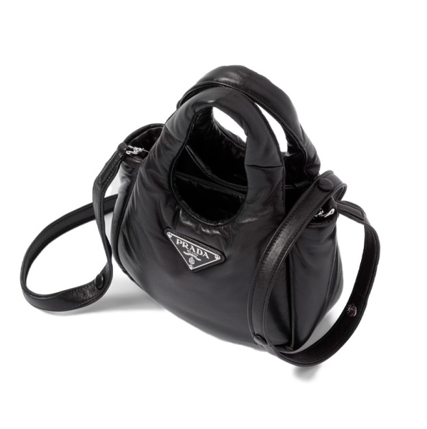 Prada Small Padded Soft Nappa-Leather Bag Black 1BA359-2DYI-F0002-V-OVO
