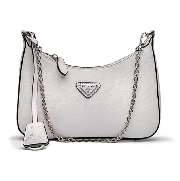Сумка Re-Edition 2005 Saffiano Leather Bag White 1BH204-NZV-F0PCL-V-V5B