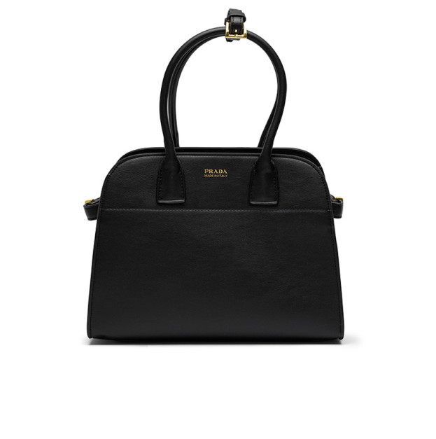 Сумка Medium Black Leather Tote Bag 1BG538-VOOO-2-CYS
