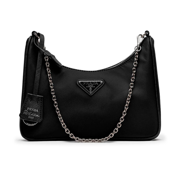 Сумка Re-Edition 2005 Re-Nylon Black Silver 1BH204-NZV-F0PCL-V-S2P