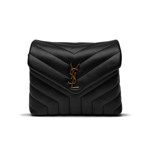 Сумка Yves Saint Laurent Toy LouLou In Quilted Leather Black Gold 443050ZSS2U0023