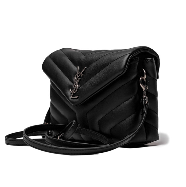 Bag Yves Saint Laurent Toy LouLou In Quilted Leather Black Silver 443050ZSS2U7785