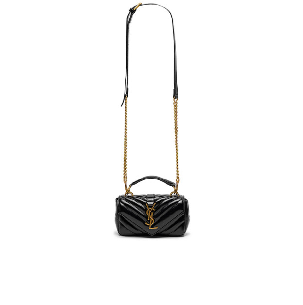 Сумка Yves Saint Laurent College Mini Quilted Crossbody Bag Black 443050ZOP1R6060