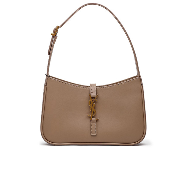 Сумка Hobo Le 5 A 7 Leather Shoulder Bag in Beige Gold 6572282R20W1100