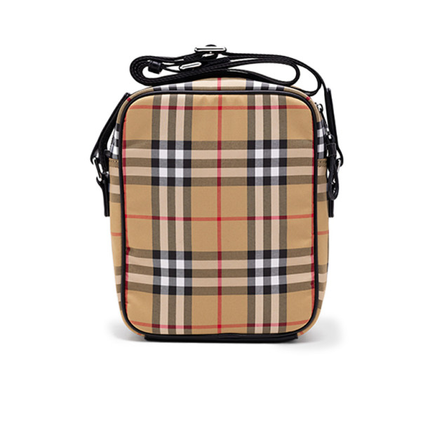 Messenger Black Quilted Canvas Paddy Crossbody Bag Beige 80976777