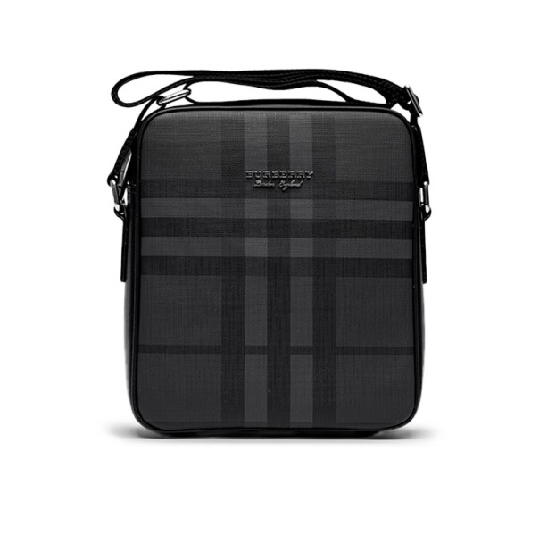 Messenger Burberry Large Messenger Bag Crossbody Shoulder Dark Gray 80721860